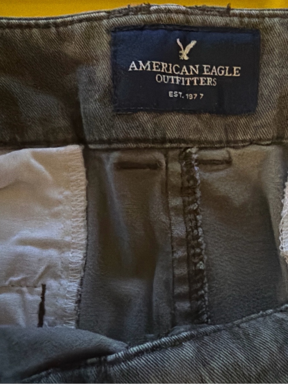 American Eagle Outfitters Gray Floral-Print Casual Bermuda Shorts - Picture 3 of 7